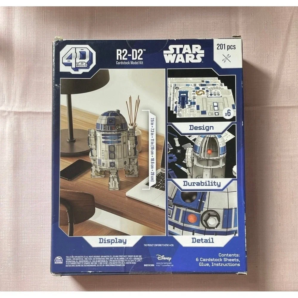 Star Wars R2-D2 Model Kit 4D Puzzle 201 Pc BRAND NEW